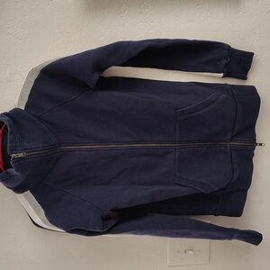 J.Crew zip up sweatshirt size SMAL blue WARM SPORTY RELAXED FITTED EVERYDAY SOFT